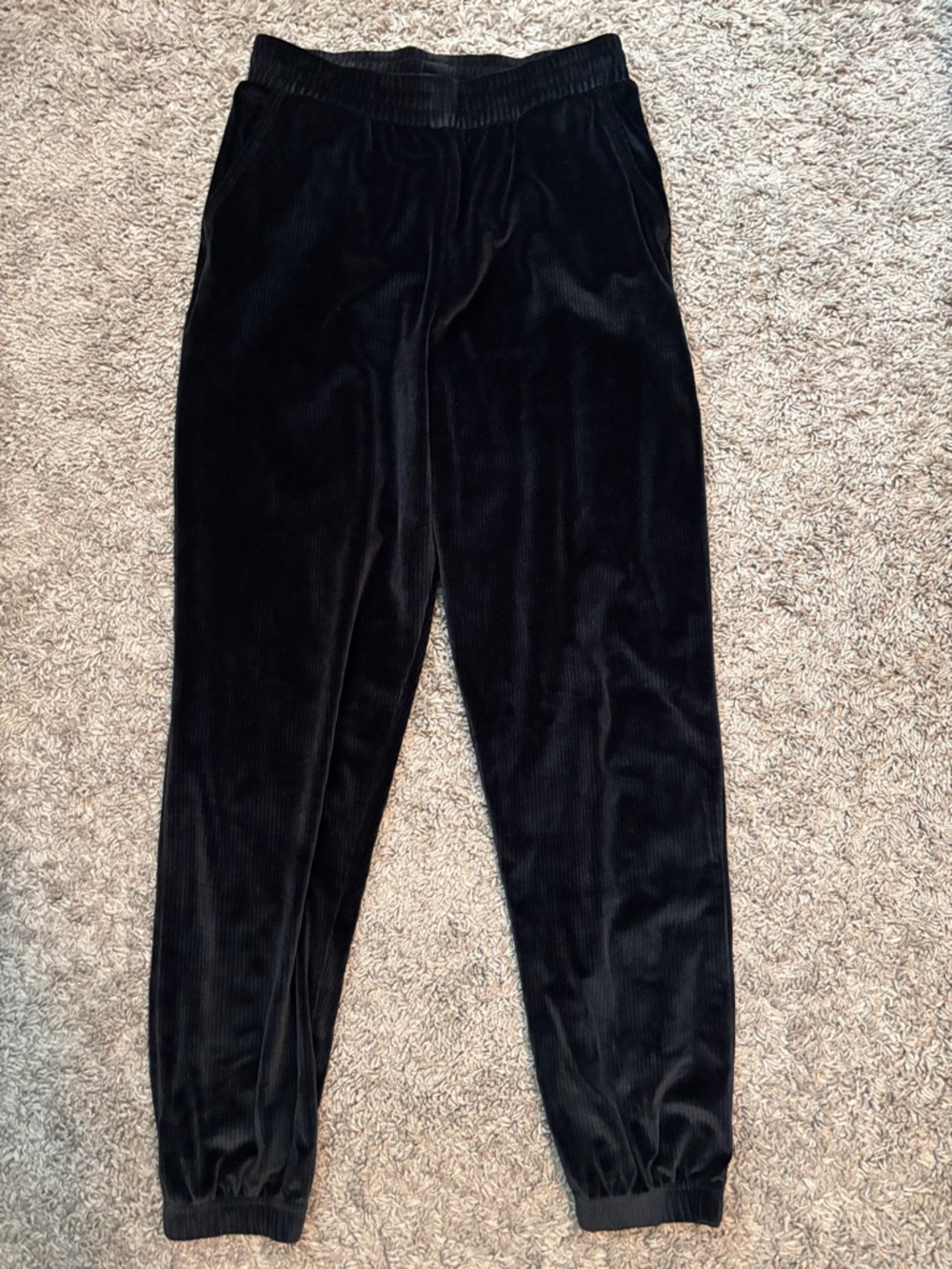 Victoria's Secret Black Velvety Joggers